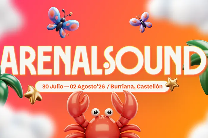 Cartel oficial del festival Arenal Sound 2026
